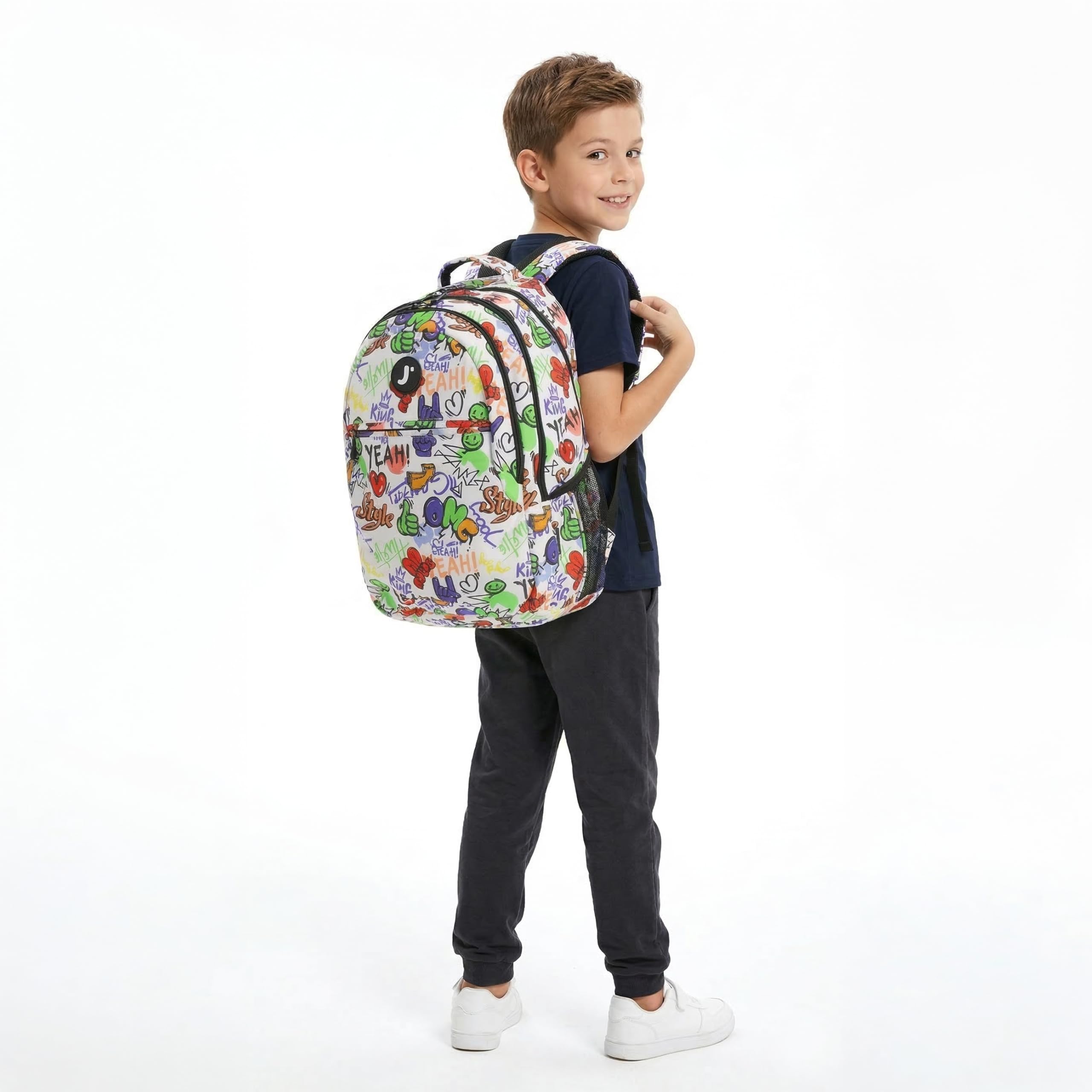 J World Cornelia Middle School Backpack for Kids. Student Laptop Bookbag, Icon Checkers - Image 8