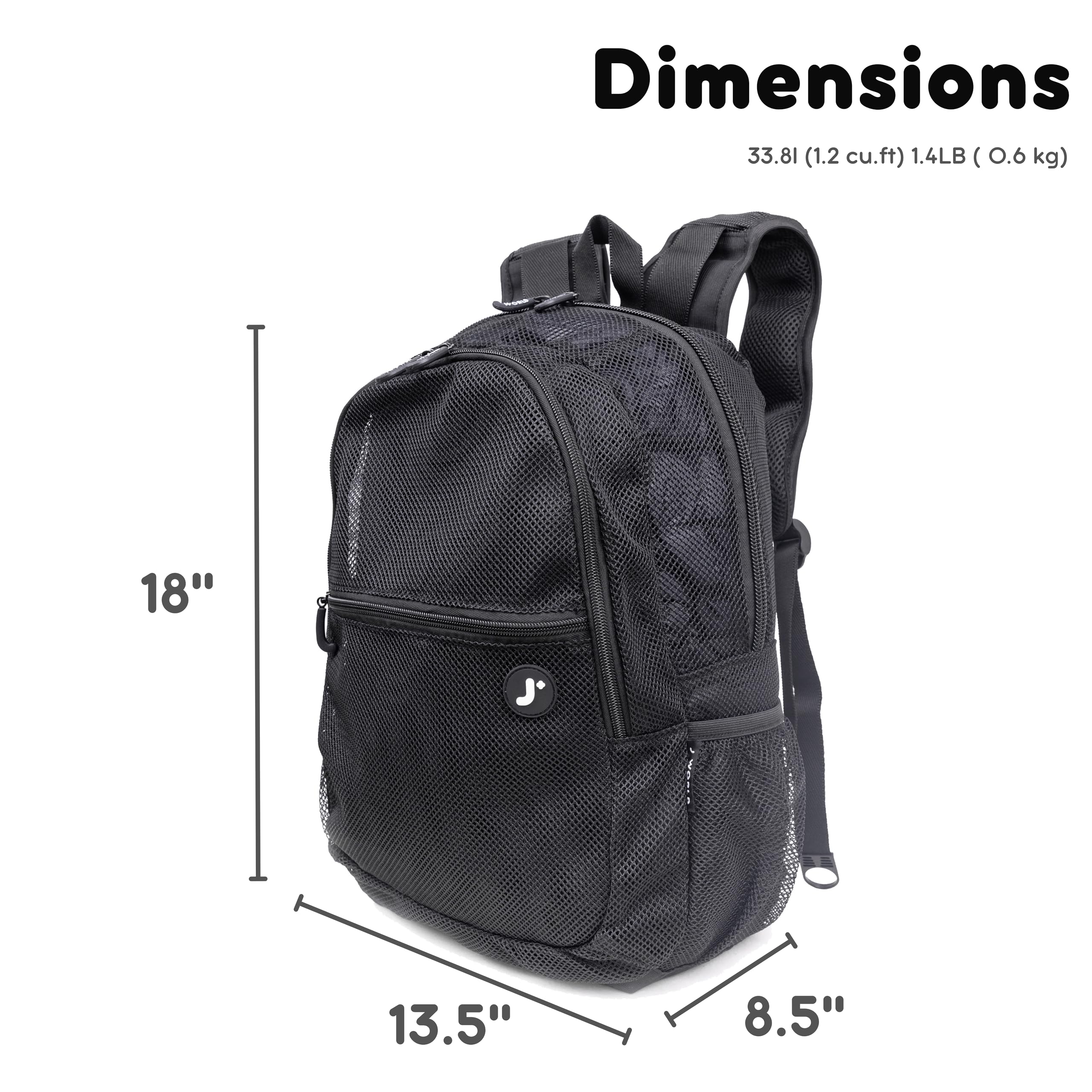J World New York Mesh Backpack - Image 6